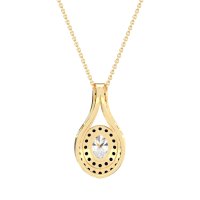 Halo Oval Wrap Necklace