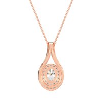 Halo Oval Wrap Necklace