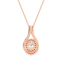 Halo Oval Wrap Necklace