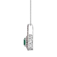 Halo Oval Wrap Necklace