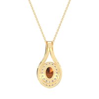 Halo Oval Wrap Necklace