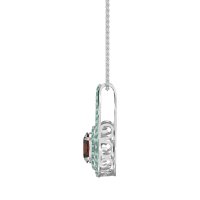 Halo Oval Wrap Necklace