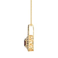 Halo Oval Wrap Necklace
