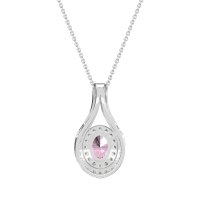 Halo Oval Wrap Necklace