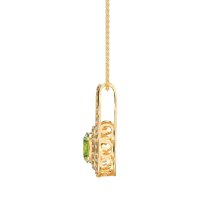 Halo Oval Wrap Necklace