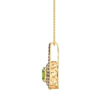Halo Oval Wrap Necklace
