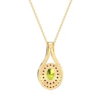 Halo Oval Wrap Necklace