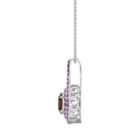 Halo Oval Wrap Necklace