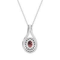 Halo Oval Wrap Necklace