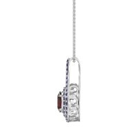Halo Oval Wrap Necklace