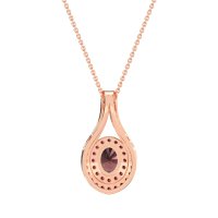 Halo Oval Wrap Necklace
