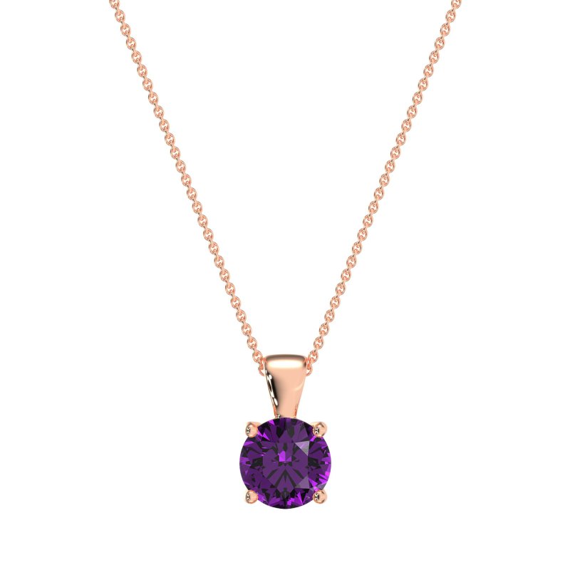 Simple Solitiare Necklace