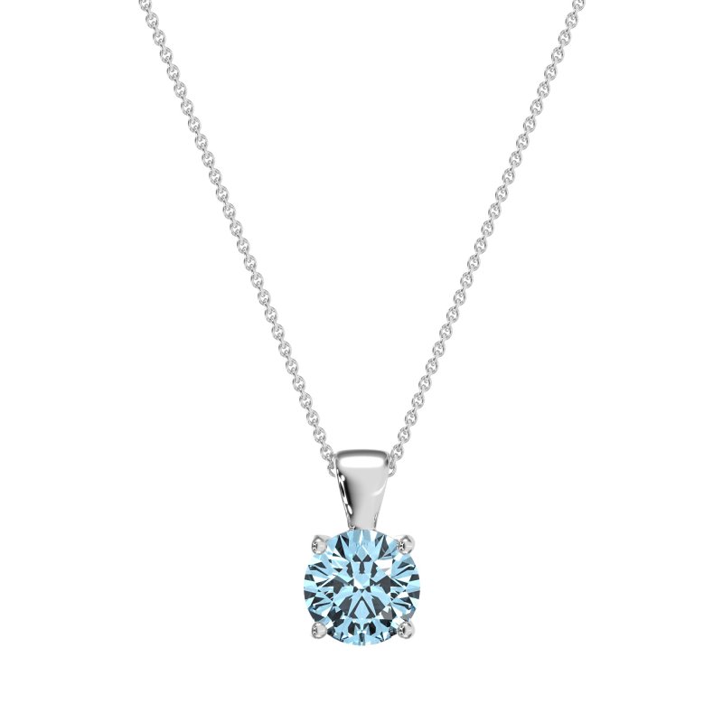 Simple Solitiare Necklace
