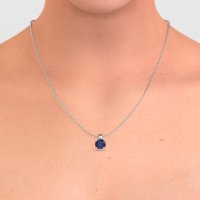 Simple Solitiare Necklace