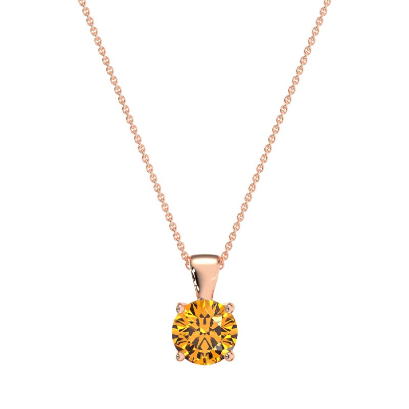 Simple Solitiare Necklace