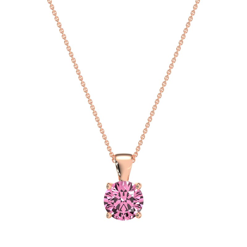 Simple Solitiare Necklace