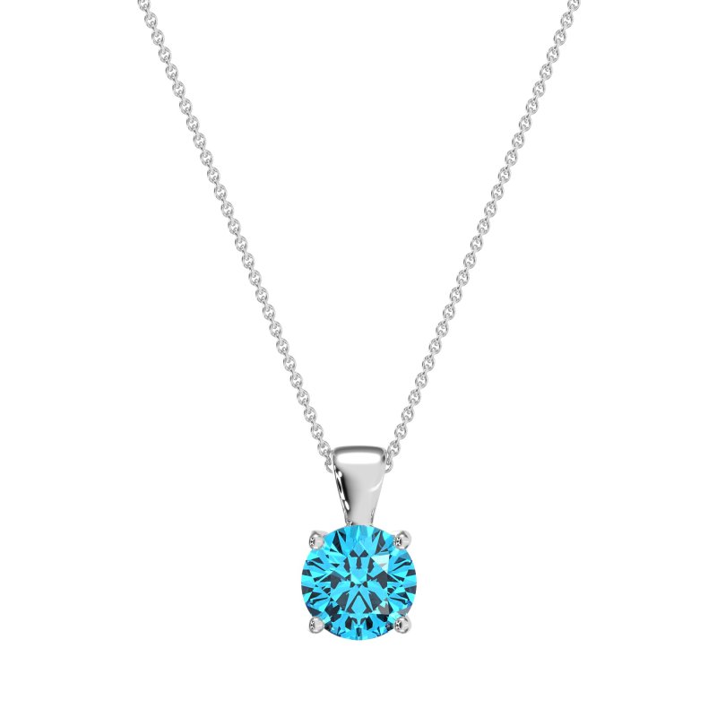 Simple Solitiare Necklace