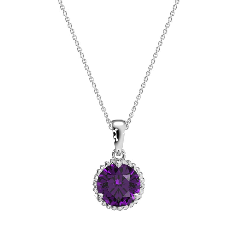 Classic Rope Solitiare Necklace