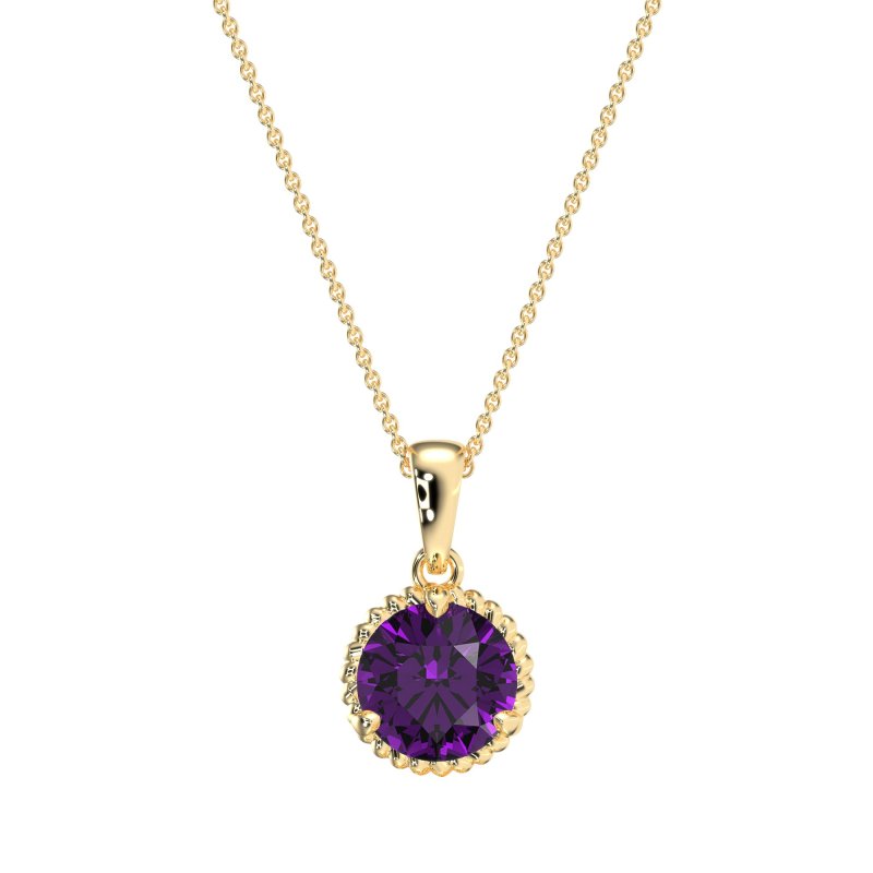 Classic Rope Solitiare Necklace