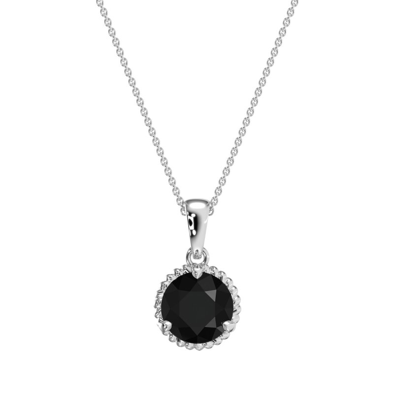 Classic Rope Solitiare Necklace