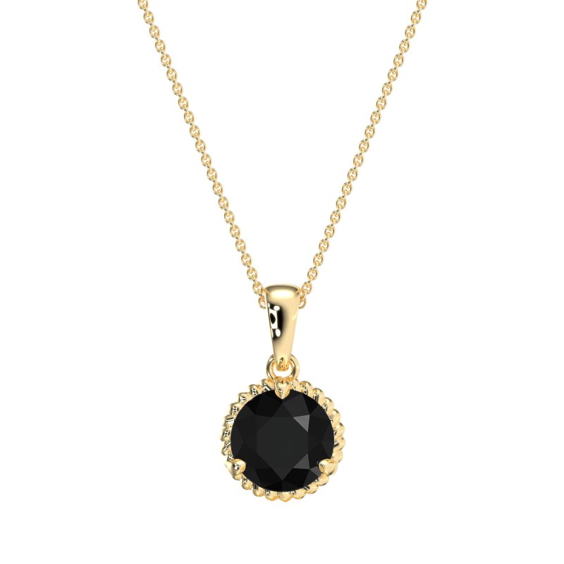 Classic Rope Solitiare Necklace