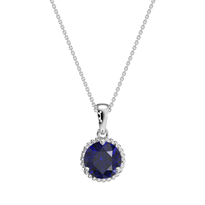 Classic Rope Solitiare Necklace