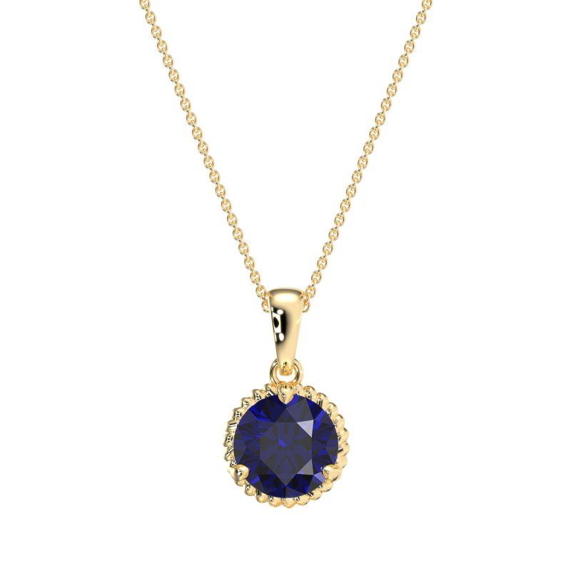 Classic Rope Solitiare Necklace