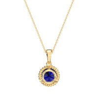 Classic Rope Solitiare Necklace