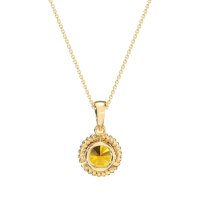 Classic Rope Solitiare Necklace