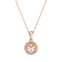 Classic Rope Solitiare Necklace