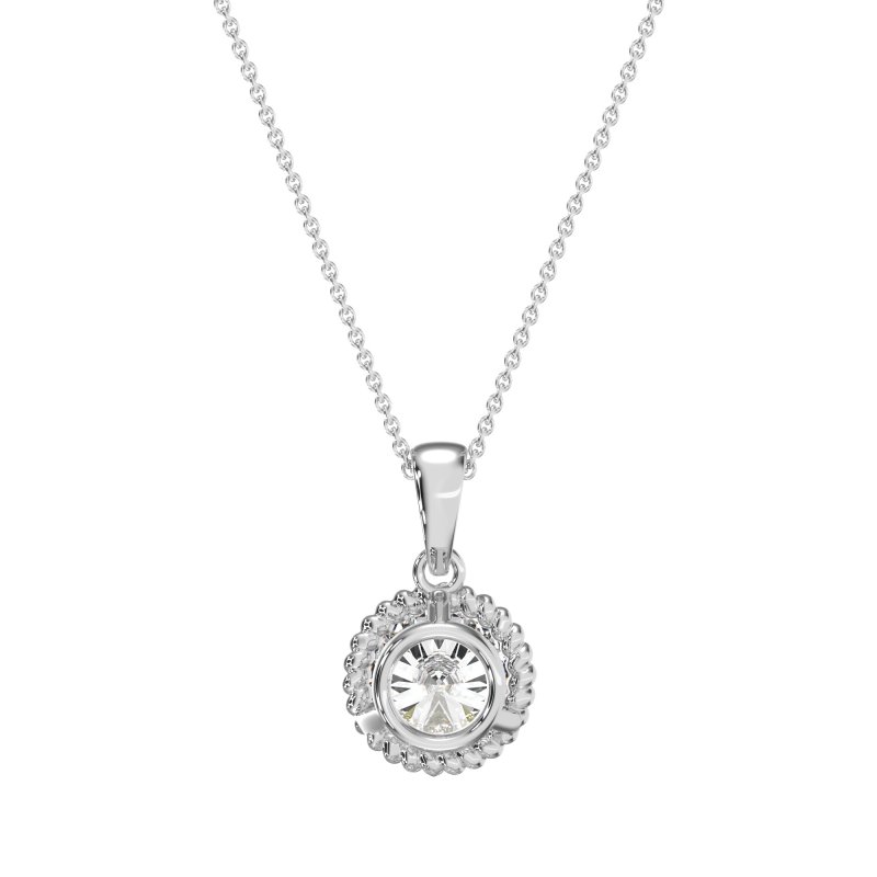 Classic Rope Solitiare Necklace