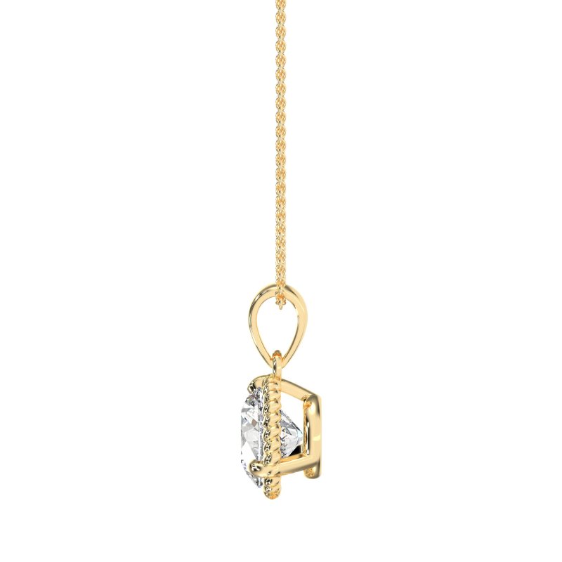 Classic Rope Solitiare Necklace