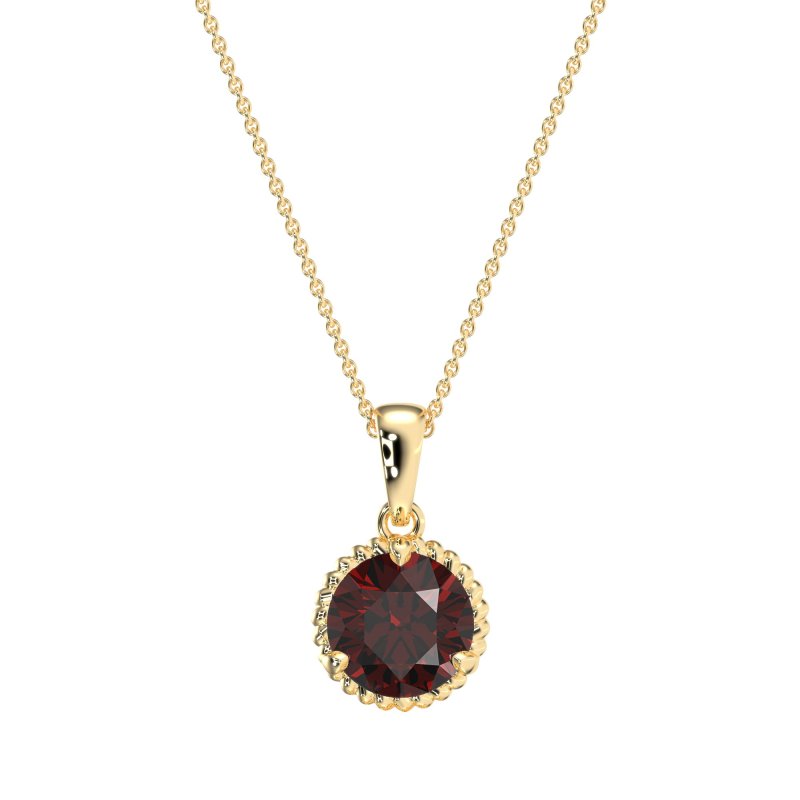 Classic Rope Solitiare Necklace