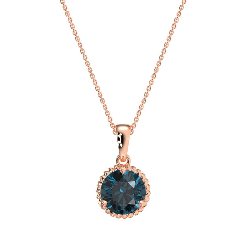 Classic Rope Solitiare Necklace