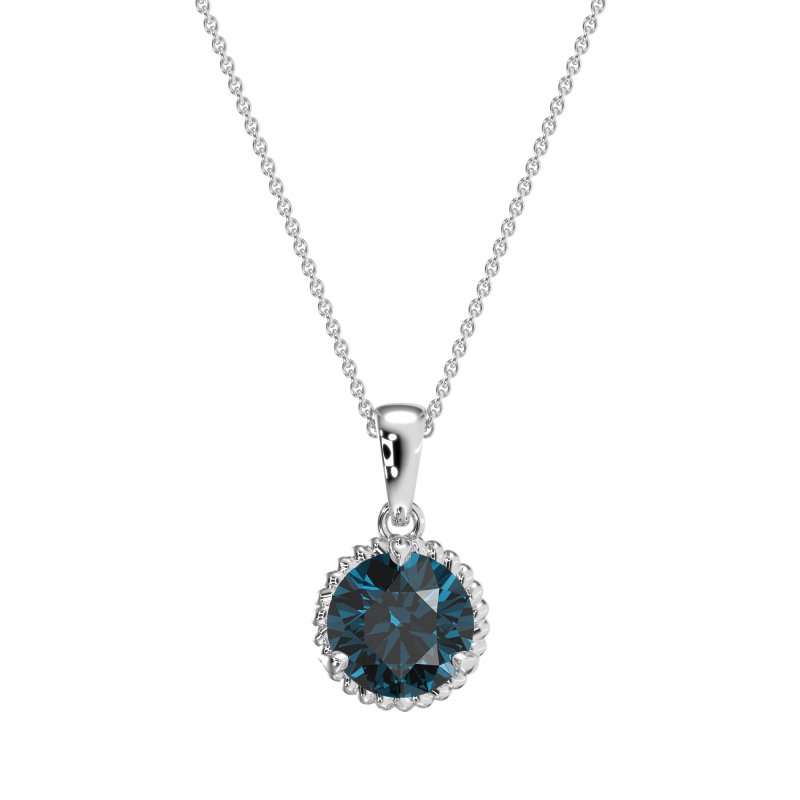 Classic Rope Solitiare Necklace