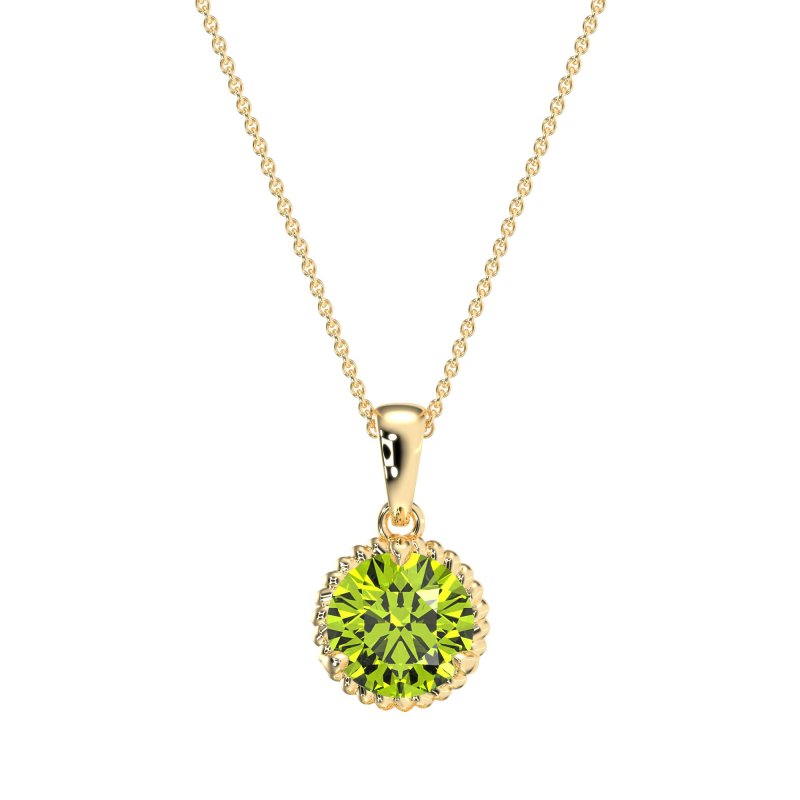 Classic Rope Solitiare Necklace
