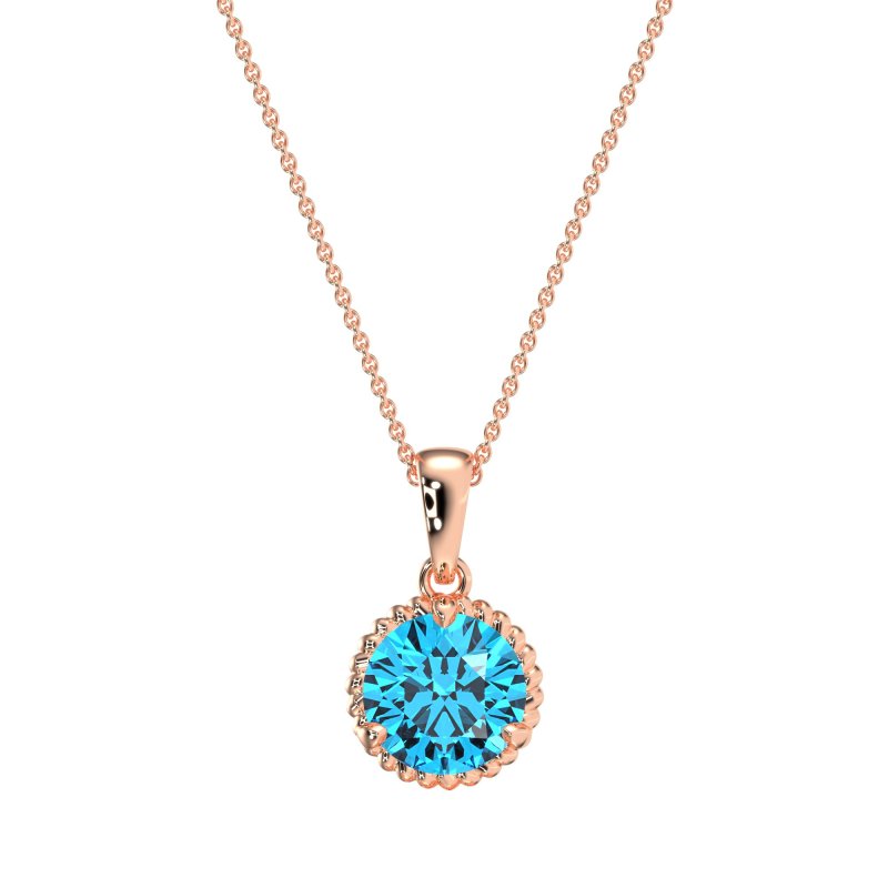 Classic Rope Solitiare Necklace