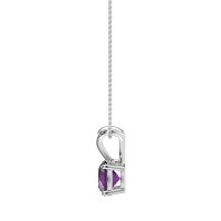 Solitaire Round Split Bail Necklace