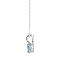 Solitaire Round Split Bail Necklace