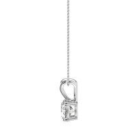 Solitaire Round Split Bail Necklace