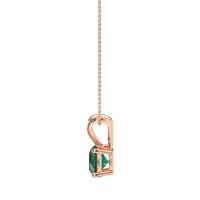 Solitaire Round Split Bail Necklace