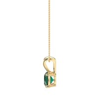 Solitaire Round Split Bail Necklace