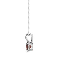 Solitaire Round Split Bail Necklace