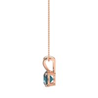 Solitaire Round Split Bail Necklace