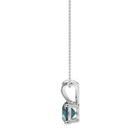 Solitaire Round Split Bail Necklace