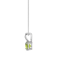 Solitaire Round Split Bail Necklace