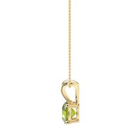 Solitaire Round Split Bail Necklace