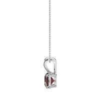 Solitaire Round Split Bail Necklace