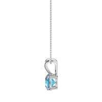 Solitaire Round Split Bail Necklace