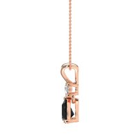Round and Pear Dangling Necklace